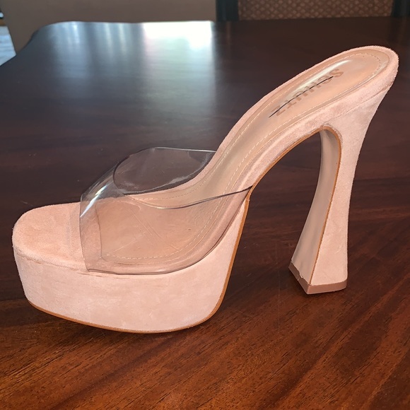 New‼️ Schutz $118.00 Haila Suede Platform Sandals - Picture 12 of 16